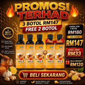 Jus Sarhan – 3 BOTOL FREE 2 BOTOL