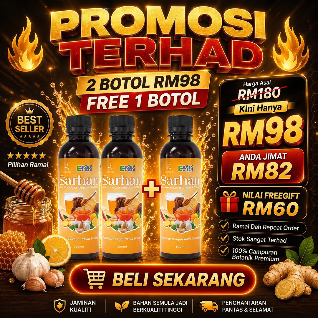Jus Sarhan - 2 BOTOL FREE 1 BOTOL